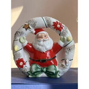 Vintage1960s Relpo Spaghetti Santa Planter, 5 1/2" Planter Vase, A988 Japan
